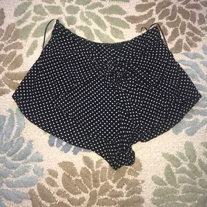 LF polka dot soft shorts with front tie